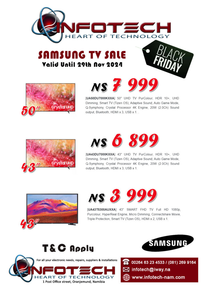 Samsung TV special at Infotech in Oranjemund